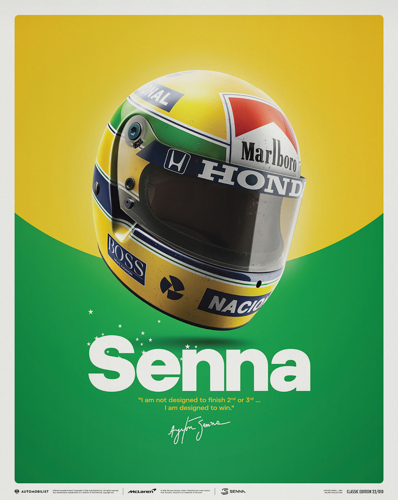 Senna - MP4/4 San Marino GP 1988 Helmet | Official Ayrton Senna Store